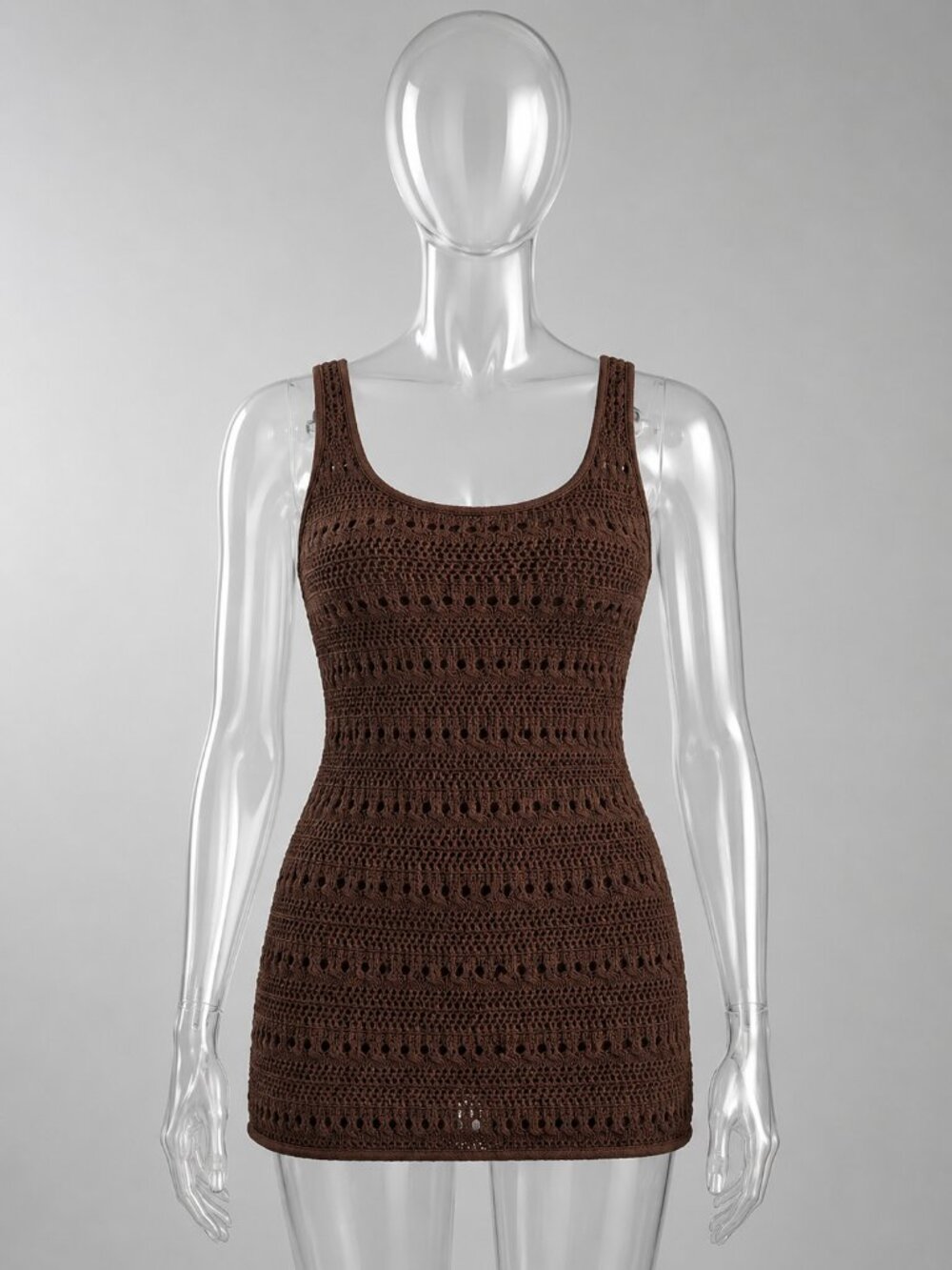 Wild Fable XS (0-2) Brown Crochet Swim Cover Up Dress NWT